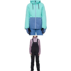 686 Athena Insulated Jacket + Black Magic Insulated Bibs - Women's 2024-Women Snow Clothing|Jacket & Pant Sets