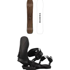 Arbor A-Frame Snowboard + Hemlock Snowboard Bindings 2025- Snowboards With Bindings|Snowboard Packages