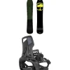 Arbor Coda Snowboard + Nidecker Supermatic Snowboard Bindings 2025- Snowboards With Bindings|Snowboard Packages