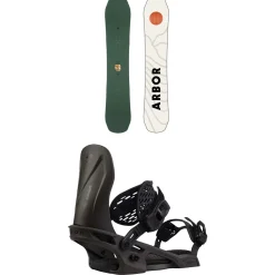 Arbor Element Decon Snowboard + Spruce Snowboard Bindings 2025- Snowboards With Bindings|Snowboard Packages