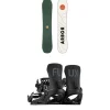 Arbor Element Decon Snowboard + Flux EM Snowboard Bindings 2025- Snowboards With Bindings|Snowboard Packages