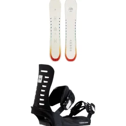 Arbor Mantra Rocker Snowboard + Fix Sunset Snowboard Bindings - Women's 2024- Snowboards With Bindings|Snowboard Packages