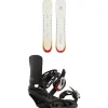 Arbor Mantra Rocker Snowboard + Burton Lexa Snowboard Bindings - Women's 2024- Snowboards With Bindings|Snowboard Packages