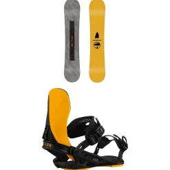 Arbor Metal Machine Snowboard + Hemlock Snowboard Bindings 2025- Snowboards With Bindings|Snowboard Packages