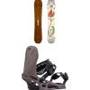 Arbor Swoon Camber Snowboard + Acacia Snowboard Bindings - Women's 2025- Snowboards With Bindings|Snowboard Packages