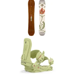 Arbor Swoon Camber Snowboard + Union Trilogy Snowboard Bindings - Women's 2025- Snowboards With Bindings|Snowboard Packages