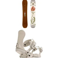 Arbor Swoon Rocker Snowboard + Sequoia Snowboard Bindings - Women's 2025- Snowboards With Bindings|Snowboard Packages