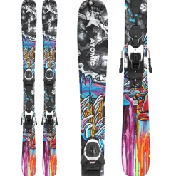 Atomic Bent Jr Skis + L6 GW Ski Bindings - Kids' 2025-Kids Skis|Kids Ski Packages