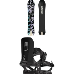 Bataleon Chameleon Snowboard + Chaos Asymwrap Snowboard Bindings 2025- Snowboards With Bindings|Snowboard Packages