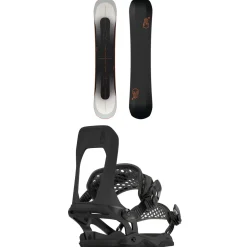 Bataleon Evil Twin+ Snowboard + Atom Snowboard Bindings 2025- Snowboards With Bindings|Snowboard Packages