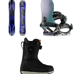 Bataleon Goliath Snowboard + Astro Asymwrap Snowboard Bindings + Acid BOA Snowboard Boots 2025- Snowboards, Bindings & Boots|Snowboard Packages