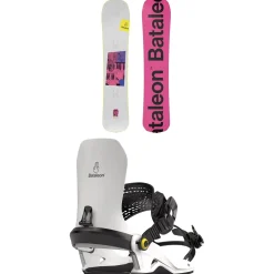 Bataleon Party Wave Snowboard + Fly Snowboard Bindings 2025- Snowboards With Bindings|Snowboard Packages