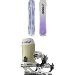 Bataleon Push Up Snowboard + Etna Snowboard Bindings - Women's 2025- Snowboards With Bindings|Snowboard Packages