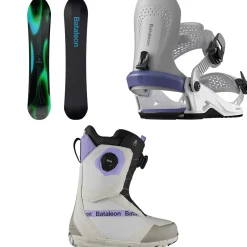 Bataleon Thunderstorm Snowboard + Donna Heelwrap Snowboard Bindings + Mosh BOA Snowboard Boots - Women's 2025- Snowboards, Bindings & Boots|Snowboard Packages