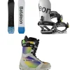Bataleon Whatever Snowboard + Blaster Asymwrap Snowboard Bindings + Salsa Lace Snowboard Boots 2025- Snowboards, Bindings & Boots|Snowboard Packages