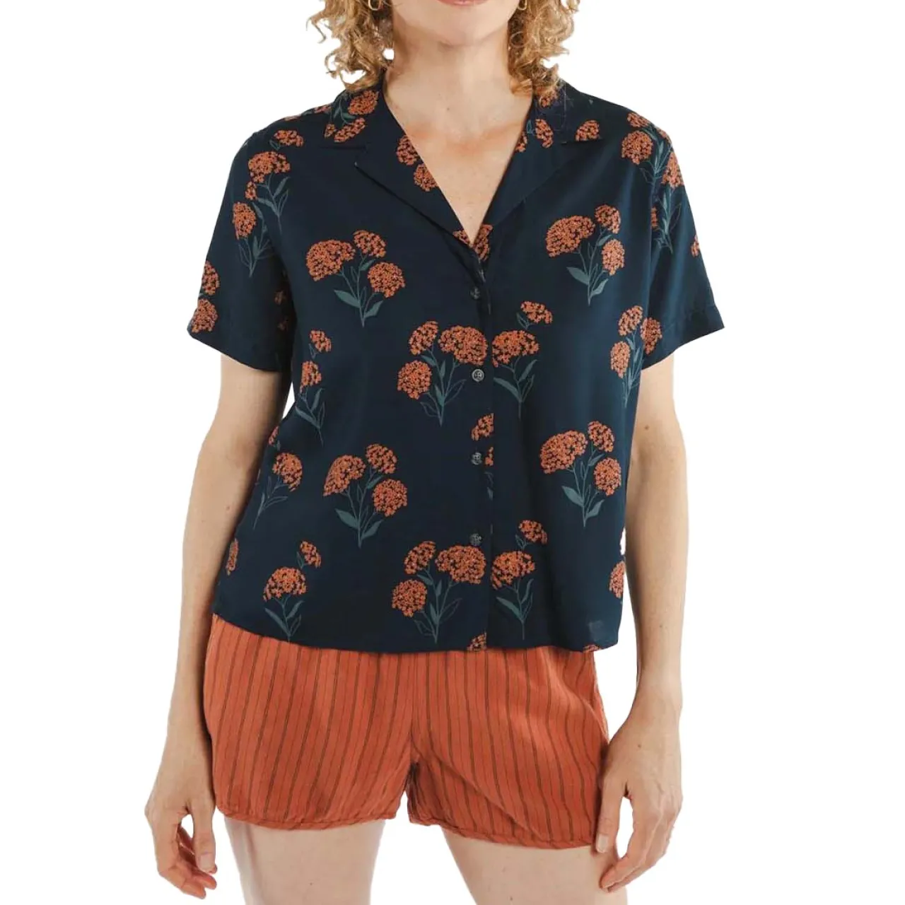 Bridge & Burn Mila Cropped Shirt - Women's-Women Casual Clothing|Tops & Shirts