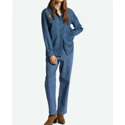 Brixton Bowery Boyfriend Overshirt - Women's-Women Casual Clothing|Tops & Shirts