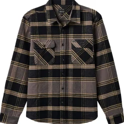 Brixton Bowery Heavy Weight Long-Sleeve Flannel - Men's- Casual Clothing|Shirts