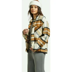Brixton Bowery Soft Brushed Flannel - Women's-Women Tops & Shirts|Casual Clothing