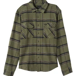 Brixton Bowery Stretch Water Resistant Flannel - Men's- Casual Clothing|Shirts