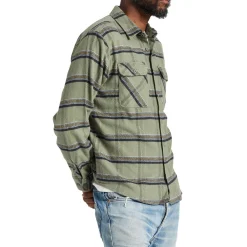 Brixton Bowery Stretch Water Resistant Flannel - Men's- Casual Clothing|Shirts