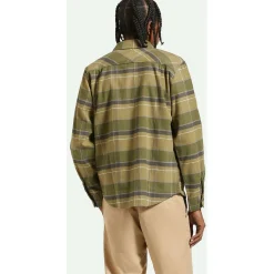 Brixton Buiders Bowery Stretch Water Resistant Long-Sleeve Flannel - Men's- Casual Clothing|Shirts