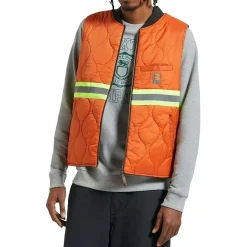 Brixton Builers Abraham Reversible Vest - Men's- Casual Clothing