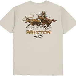 Brixton Wrangling Short-Sleeve Standard Tailored T-Shirt - Men's- Casual Clothing|T-Shirts