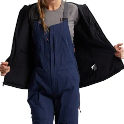 Burton AK Helium Hooded Stretch Jacket  + Kimmy Bib Pants - Women's 2024-Women Snow Clothing|Jacket & Pant Sets