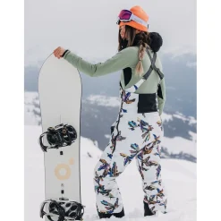 Burton AK Helium Hooded Stretch Jacket  + Kimmy Bib Pants - Women's 2024-Women Snow Clothing|Jacket & Pant Sets