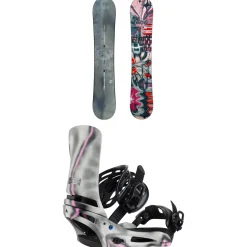 Burton Blossom Snowboard + Cartel X Snowboard Bindings 2025- Snowboards With Bindings|Snowboard Packages