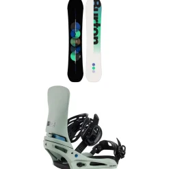 Burton Custom Flying V Snowboard + Cartel X Snowboard Bindings 2025- Snowboards With Bindings|Snowboard Packages