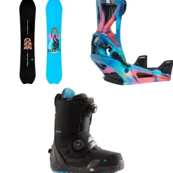 Burton Deep Thinker Snowboard + Step On Genesis Snowboard Bindings  + Photon Step On Snowboard Boots 2025- Step On Packages|Snowboard Packages