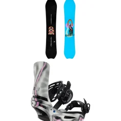 Burton Deep Thinker Snowboard + Cartel X Snowboard Bindings 2025- Snowboards With Bindings|Snowboard Packages