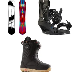 Burton Family Tree Alekesam Snowboard + Escapade EST Snowboard Bindings + Limelight Boa Snowboard Boots - Women's 2025- Snowboards, Bindings & Boots|Snowboard Packages