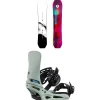 Burton Family Tree Gril Master Snowboard + Cartel X Snowboard Bindings 2025- Snowboards With Bindings|Snowboard Packages