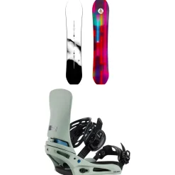 Burton Family Tree Gril Master Snowboard + Cartel X Snowboard Bindings 2025- Snowboards With Bindings|Snowboard Packages
