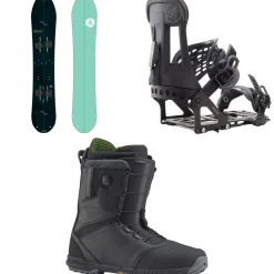 Burton Family Tree High Fidelity Splitboard + Hitchhiker Splitboard Bindings  + Tourist Snowboard Boots 2025- Splitboard Packages|Backcountry Snowboarding