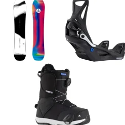 Burton Family Tree Hometown Hero Smalls Snowboard + Step On Snowboard Bindings + Smalls Step On Snowboard Boots - Kids' 2025- Step On Packages|Snowboard Packages