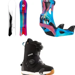 Burton Family Tree Short Stop Snowboard + Step On Escapade Snowboard Bindings + Felix Step On Snowboard Boots - Women's 2025- Step On Packages|Snowboard Packages