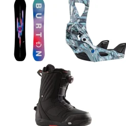 Burton Feelgood Snowboard + Step On Snowboard Bindings + Limelight Step On Snowboard Boots - Women's 2025- Step On Packages|Snowboard Packages