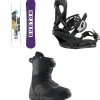 Burton Hideaway Snowboard + Scribe Snowboard Bindings + Mint Boa Snowboard Boots - Women's 2025- Snowboards, Bindings & Boots|Snowboard Packages