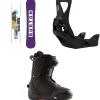 Burton Hideaway Snowboard + Step On Snowboard Bindings + Limelight Step On Snowboard Boots - Women's 2025- Step On Packages|Snowboard Packages