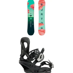 Burton Yeasayer Flying V Snowboard + Scribe Snowboard Bindings - Women's 2025- Snowboards With Bindings|Snowboard Packages