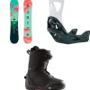Burton Yeasayer Flying V Snowboard + Step On Snowboard Bindings + Limelight Step On Snowboard Boots - Women's 2025- Step On Packages|Snowboard Packages