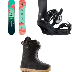 Burton Yeasayer Snowboard + Lexa EST Snowboard Bindings + Limelight Boa Snowboard Boots - Women's 2025- Snowboards, Bindings & Boots|Snowboard Packages