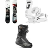 CAPiTA Birds Of A Feather Snowboard + Union Trilogy Classic Snowboard Bindings + thirtytwo STW Double Boa Snowboard Boots - Women's 2025- Snowboard Packages