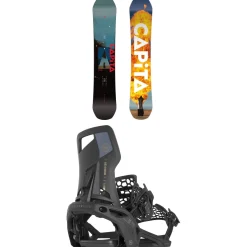 CAPiTA Defenders Of Awesome Snowboard + Nidecker Supermatic Snowboard Bindings 2025- Snowboards With Bindings|Snowboard Packages