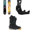 CAPiTA Defenders Of Awesome Snowboard + Burton Step On Snowboard Bindings + Swath Step On Snowboard Boots 2025- Step On Packages|Snowboard Packages
