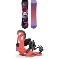CAPiTA Jess Kimura Mini Snowboard + Union Cadet Snowboard Bindings - Kids' 2025-Kids Kids Snowboard Packages|Snowboard Packages